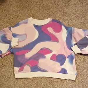 Zara Multicolor Abstract Sweater
